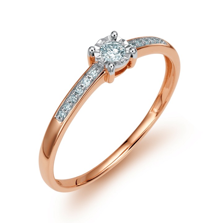 DIAMENTY Pierścionek JR10448Y