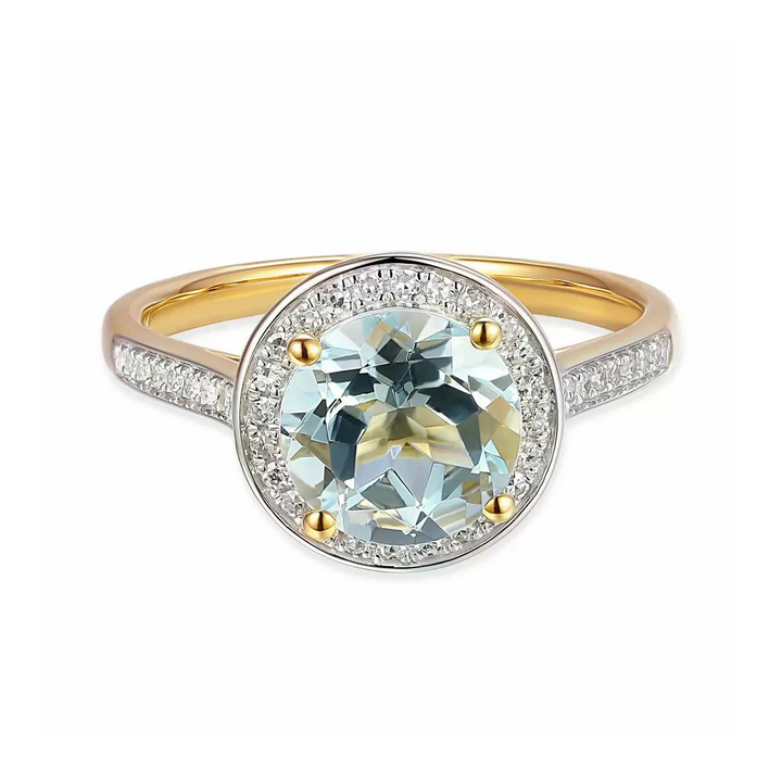 DIAMENTY Pierścionek R75601 Y AQ