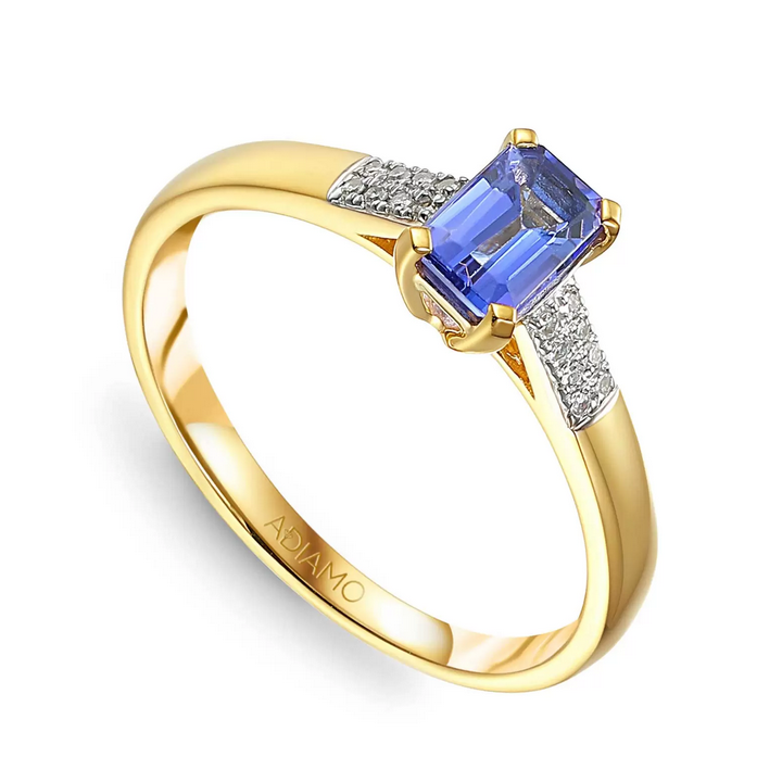 DIAMENTY Pierścionek R84147 Y T