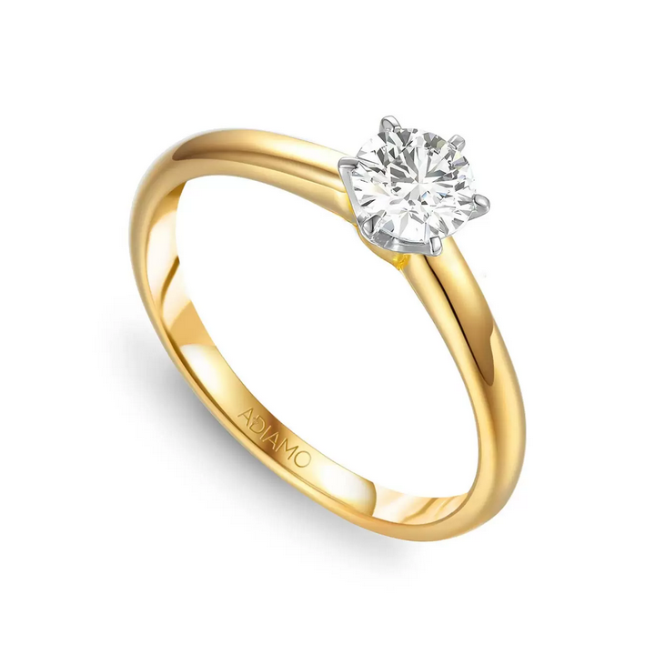 DIAMENTY Pierścionek R58829 YWLGD