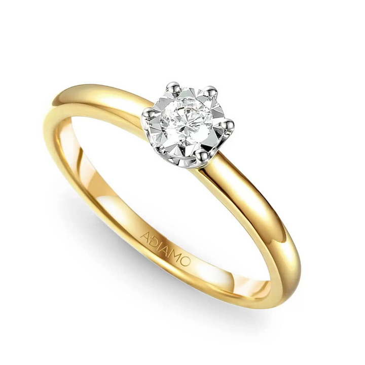 DIAMENTY Pierścionek R55117 YW