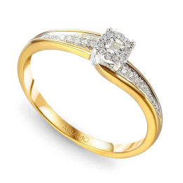 DIAMENTY Pierścionek R55226 YW