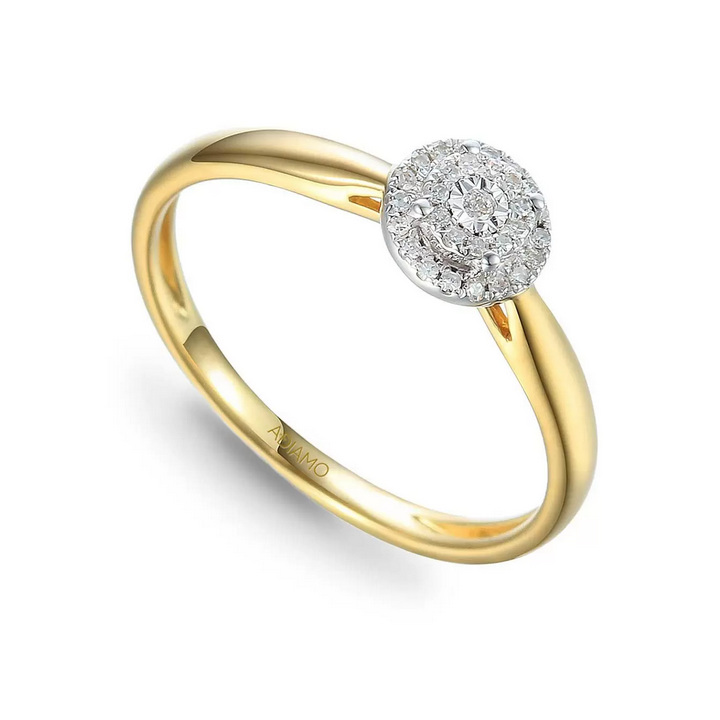 DIAMENTY Pierścionek R55158 YW