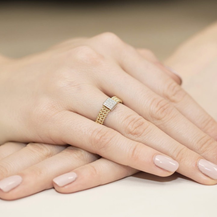DIAMENTY Pierścionek W-353