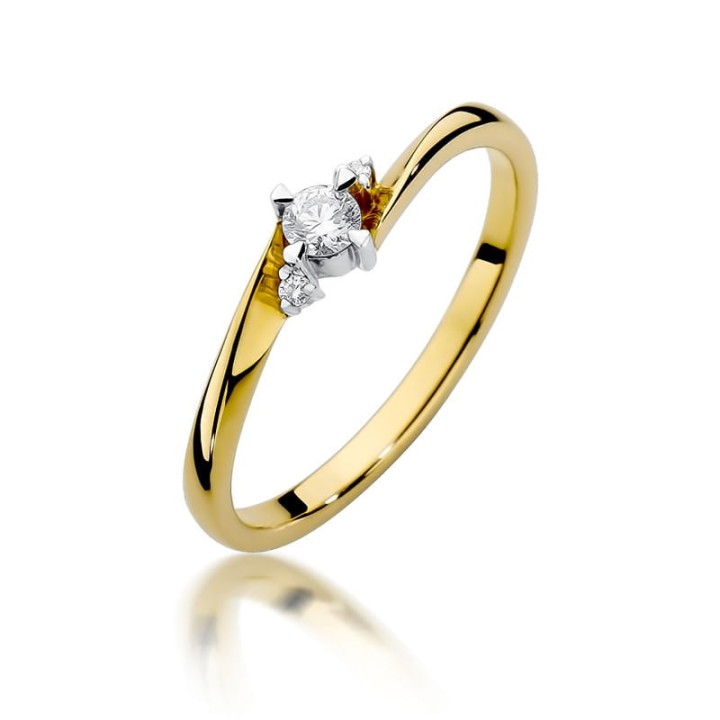 DIAMENTY Pierścionek W-346