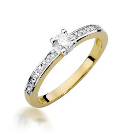 DIAMENTY Pierścionek W-288