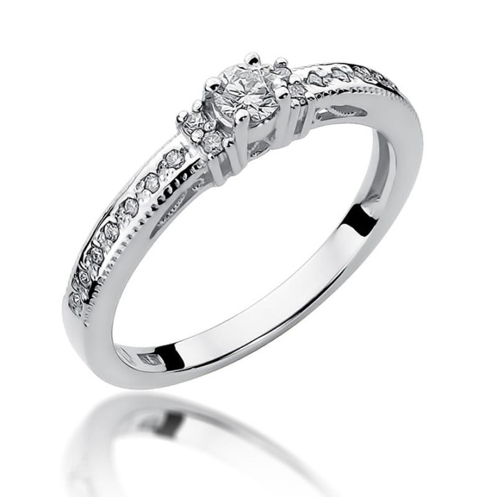 DIAMENTY Pierścionek W-201
