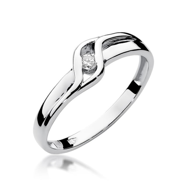 DIAMENTY Pierścionek W-178