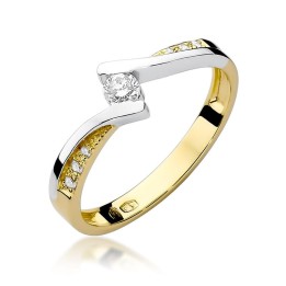 DIAMENTY Pierścionek W-177