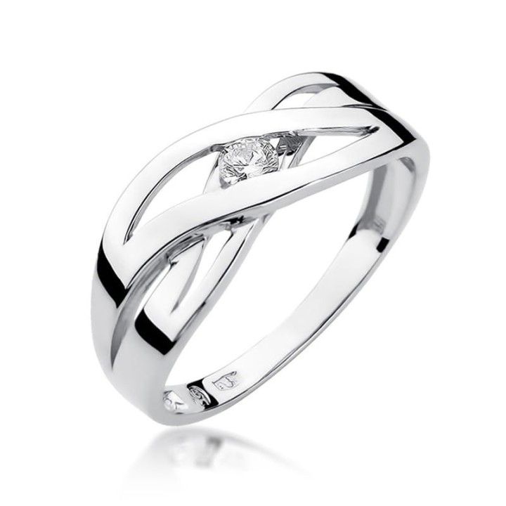 DIAMENTY Pierścionek W-156