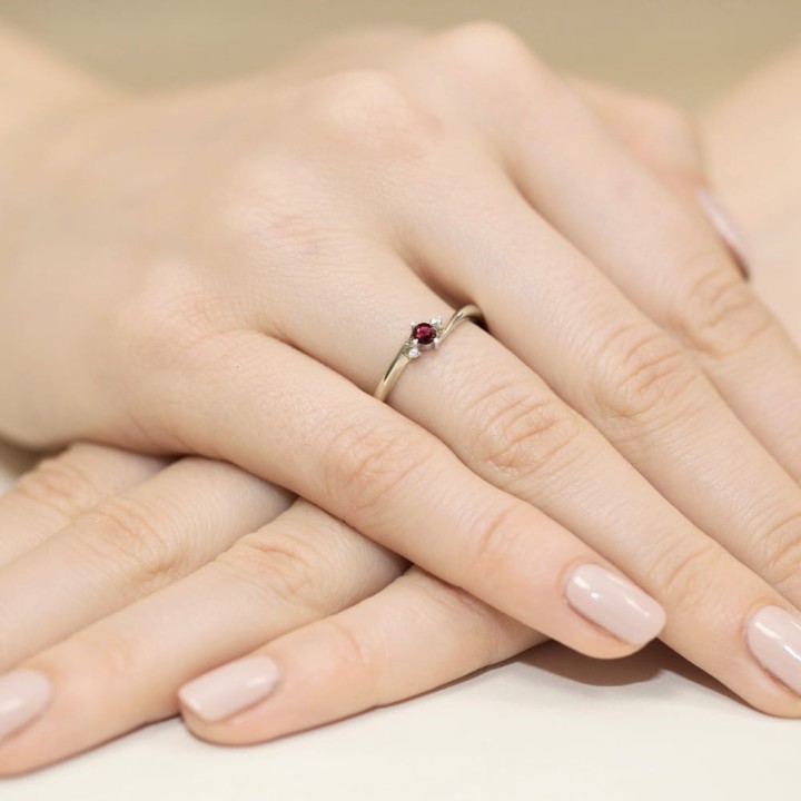 DIAMENTY Pierścionek W-346