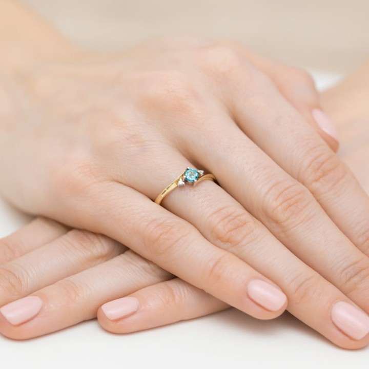 DIAMENTY Pierścionek W-346