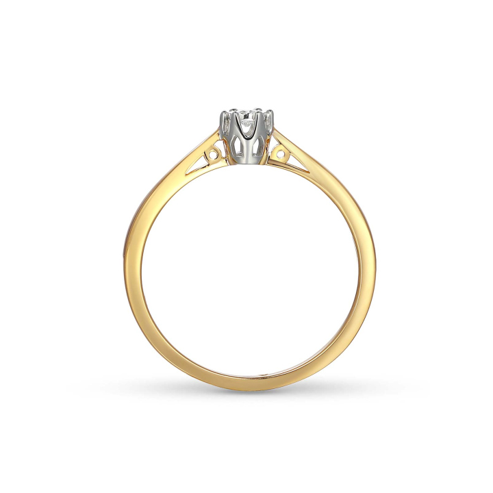 DIAMENTY Pierścionek R88312 YW
