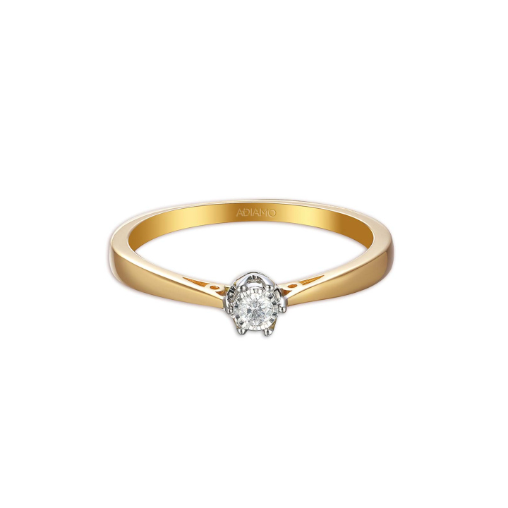 DIAMENTY Pierścionek R88312 YW